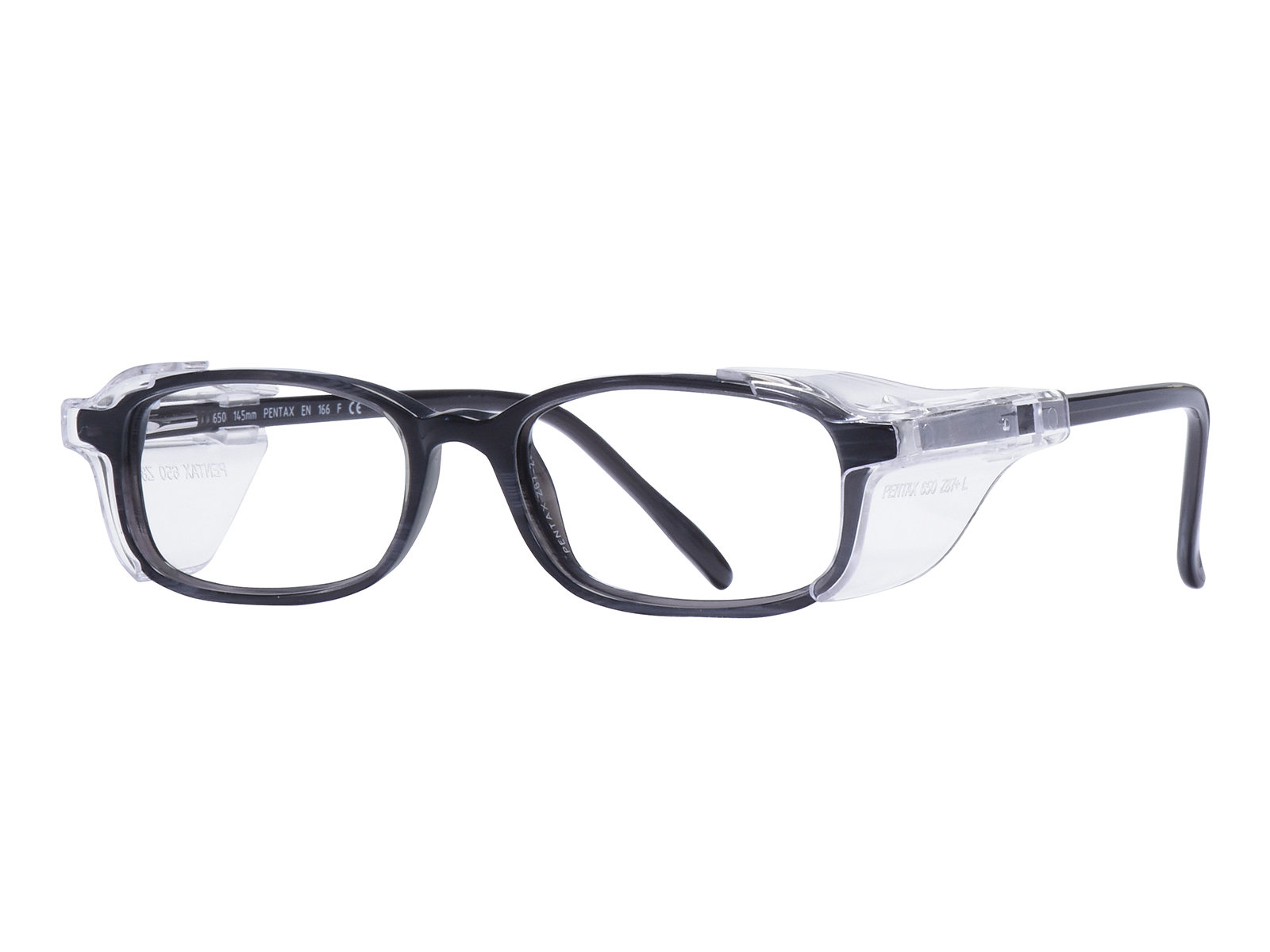 Plastic Prescription Safety Glasses - Gray, Marble, Quarter