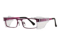 Stainless Steel Prescription Safety Glasses - Matte, Violet, Pink